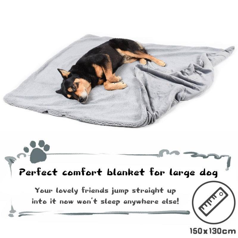 Kritter Planet Dog Blankets for Large Dogs, Super Soft Warm Sherpa Fleece Plush Doggie Blankets and Throws for Small Medium Puppy Doggy Pet Catsï¼Œ50x60 inches - Image 3